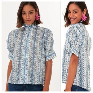 Thierry Colson Floral Vita Blouse Top Shirt